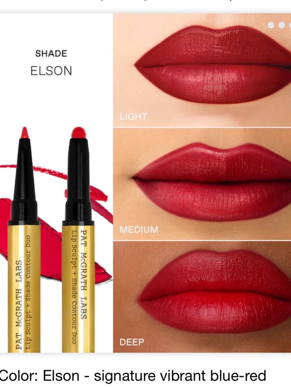 PAT McGRATH LABS
Lip Sculpt + Shade Lipstick and Lip Liner Contour Duo